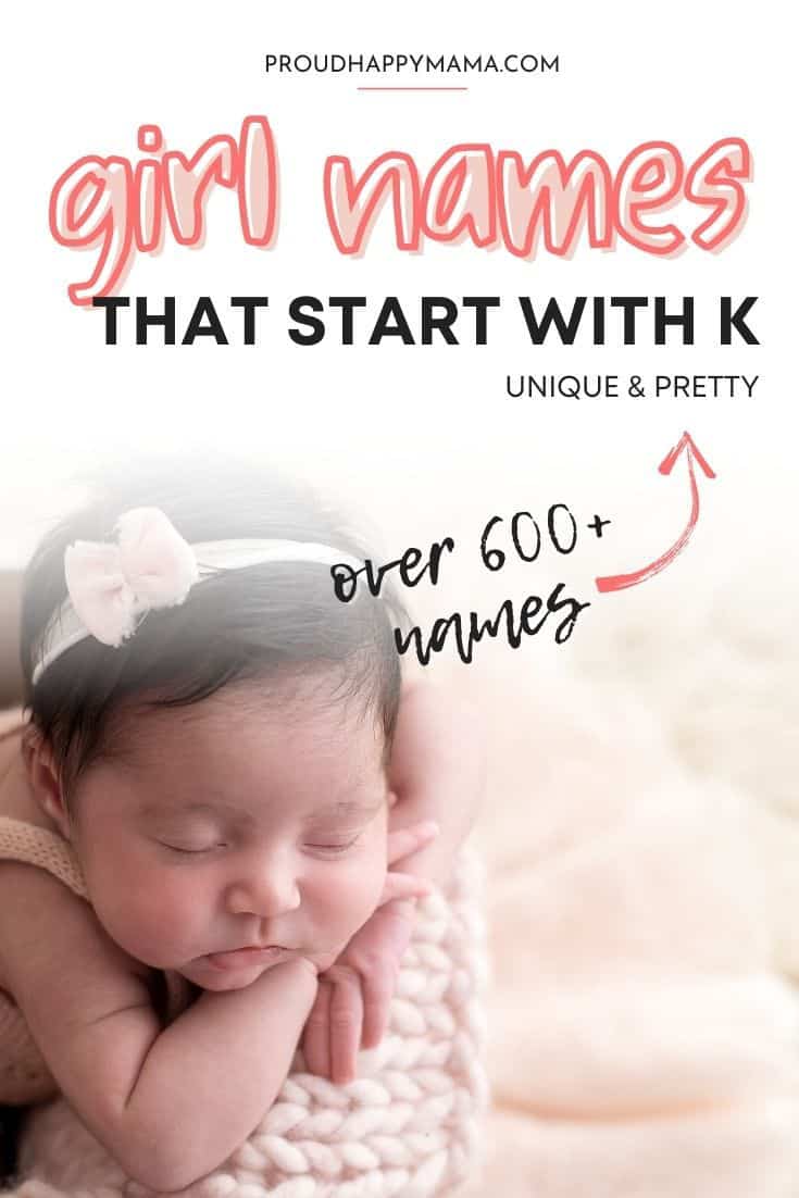 600 Girl Names That Start With K Unique Pretty