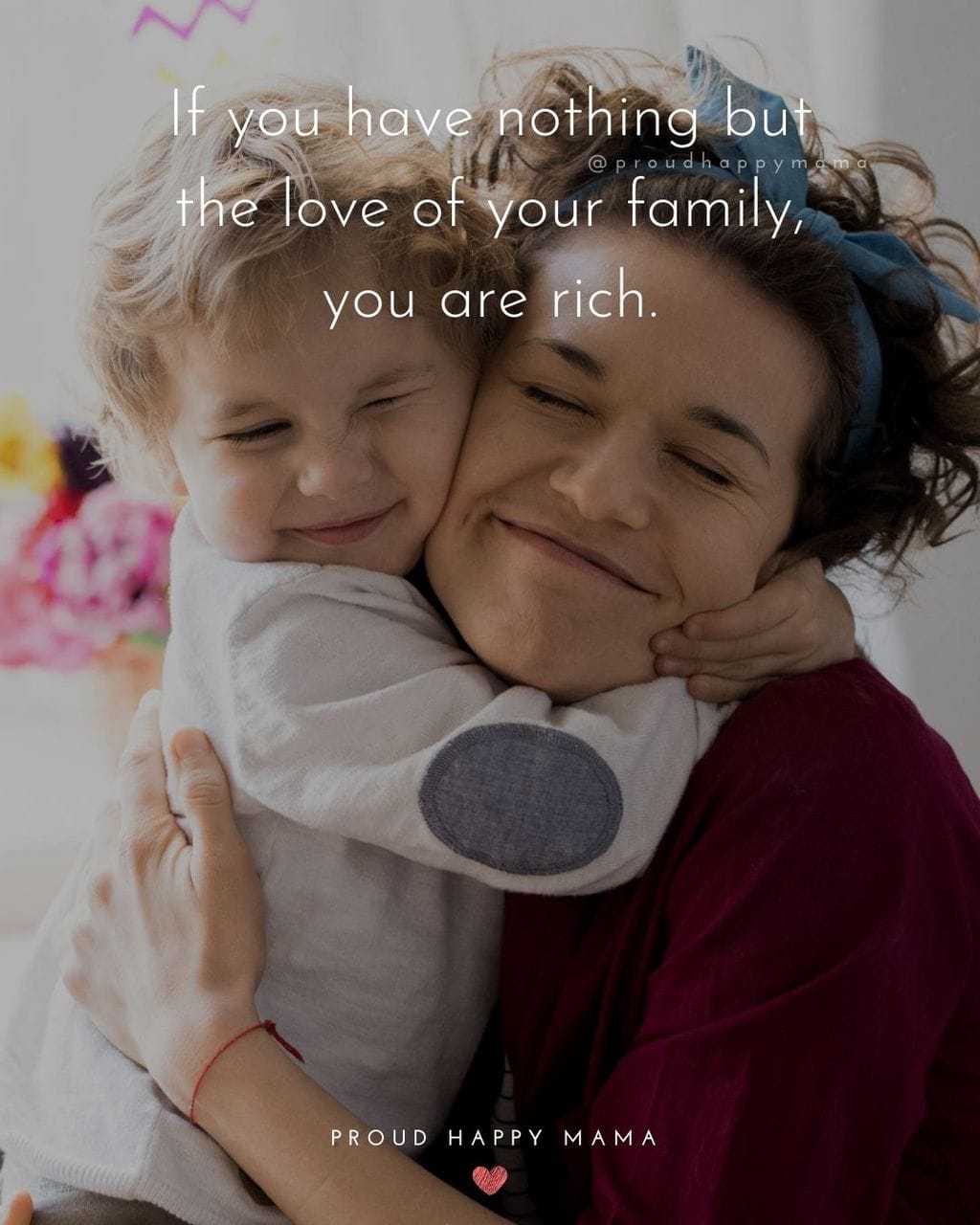 A Happy Family Quotes | If you have nothing but the love of your family, you are rich.