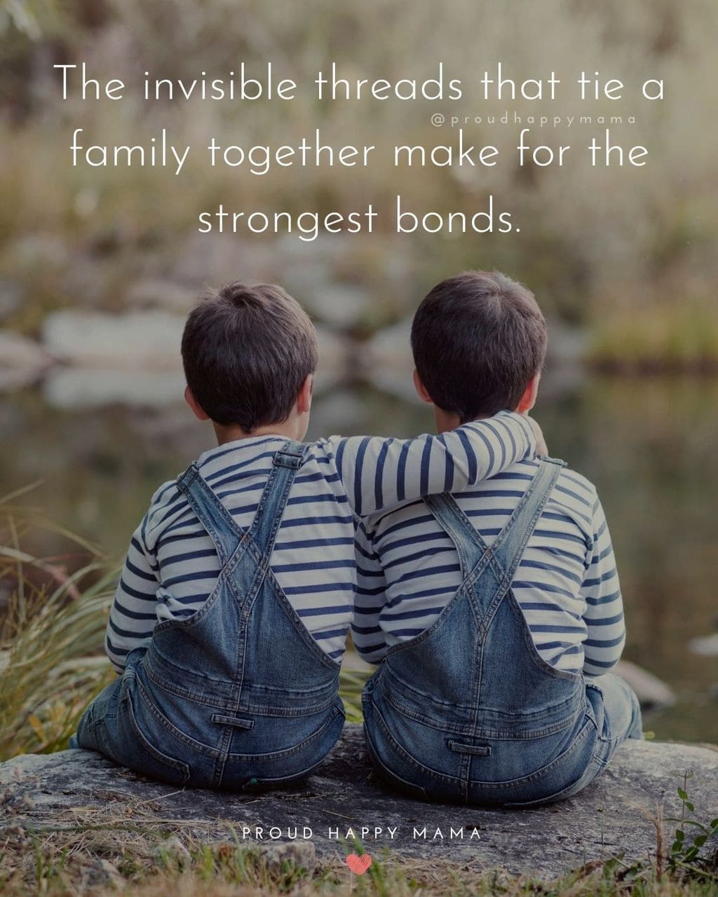 Blessed Family Quotes | The invisible threads that tie a family together make for the strongest bonds.