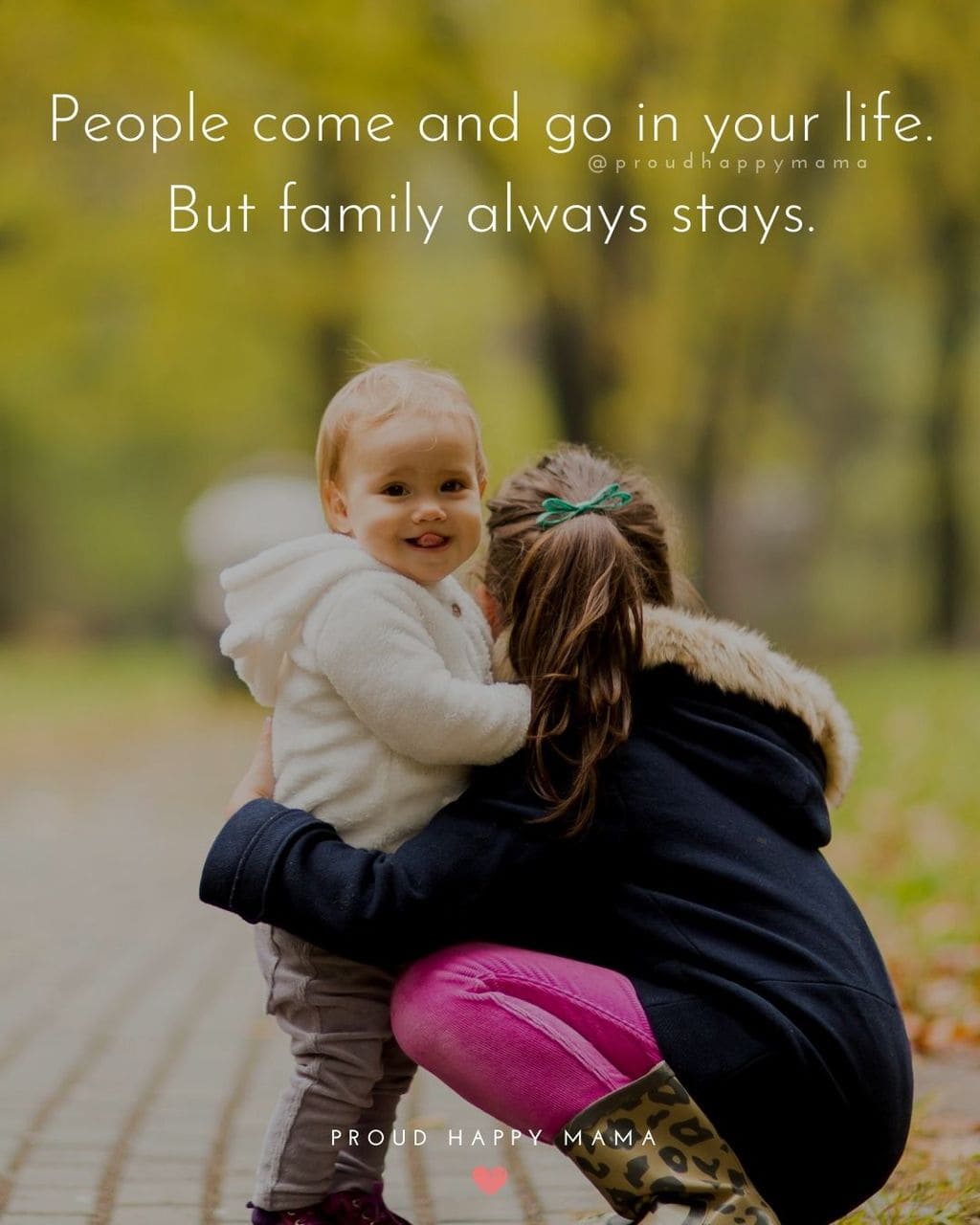Family Caption | People come and go in your life. But family always stays.