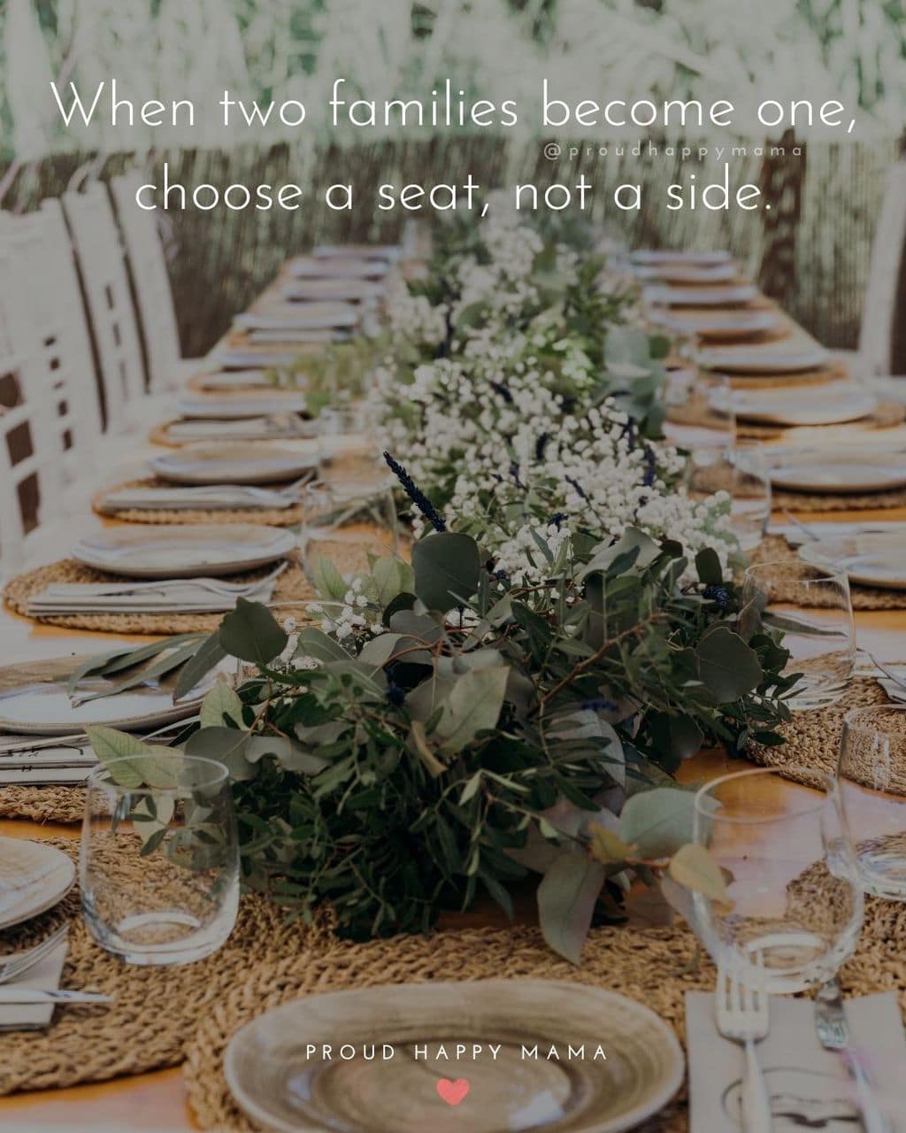 Family To Be Quotes | When two families become one, choose a seat, not a side.