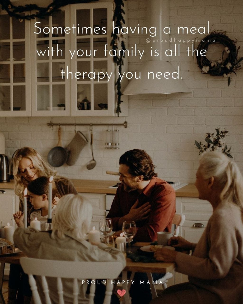 Friends Are Family Quotes | Sometimes having a meal with your family is all the therapy you need.