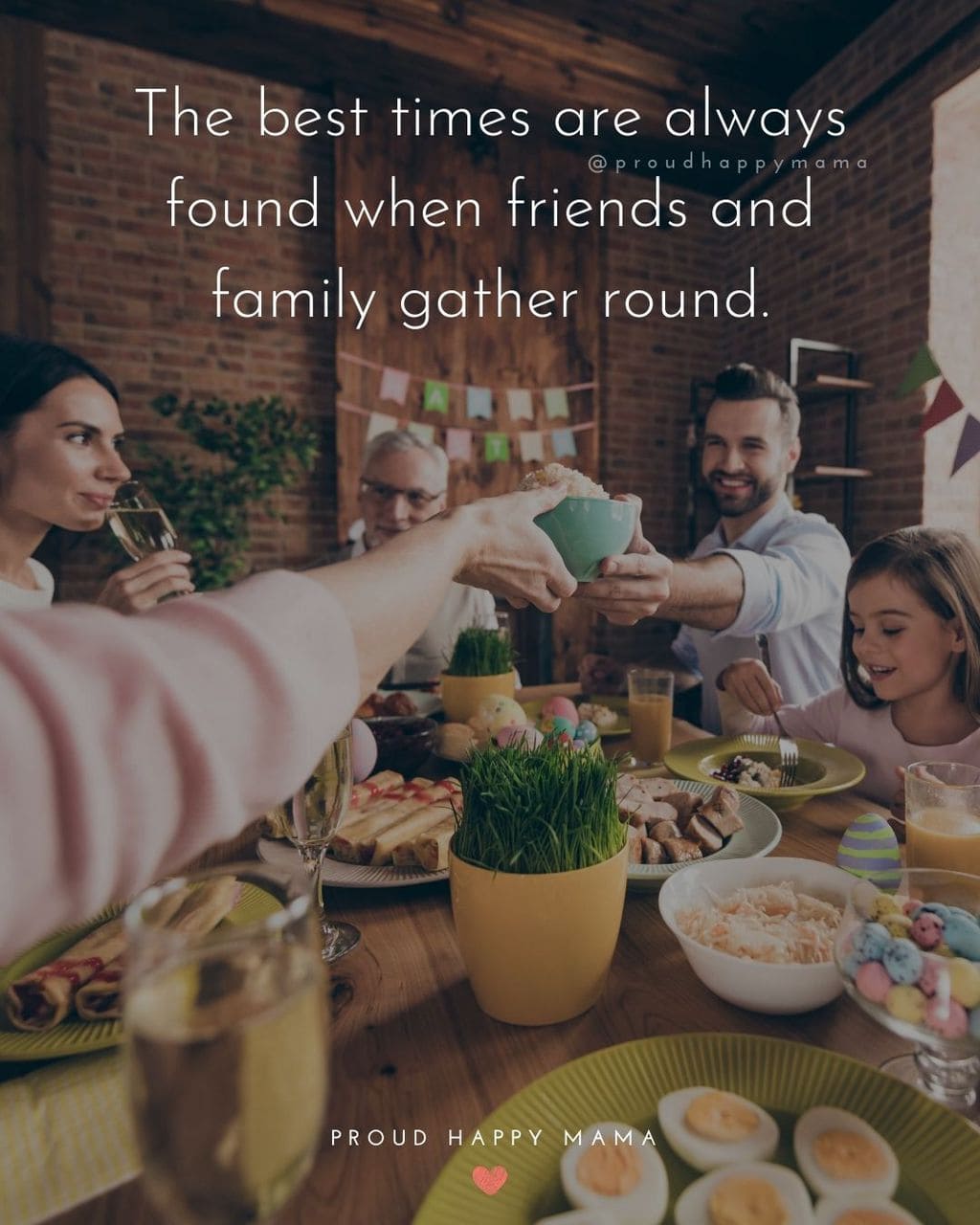 Quotes Bout Family | The best times are always found when friends and family gather round.