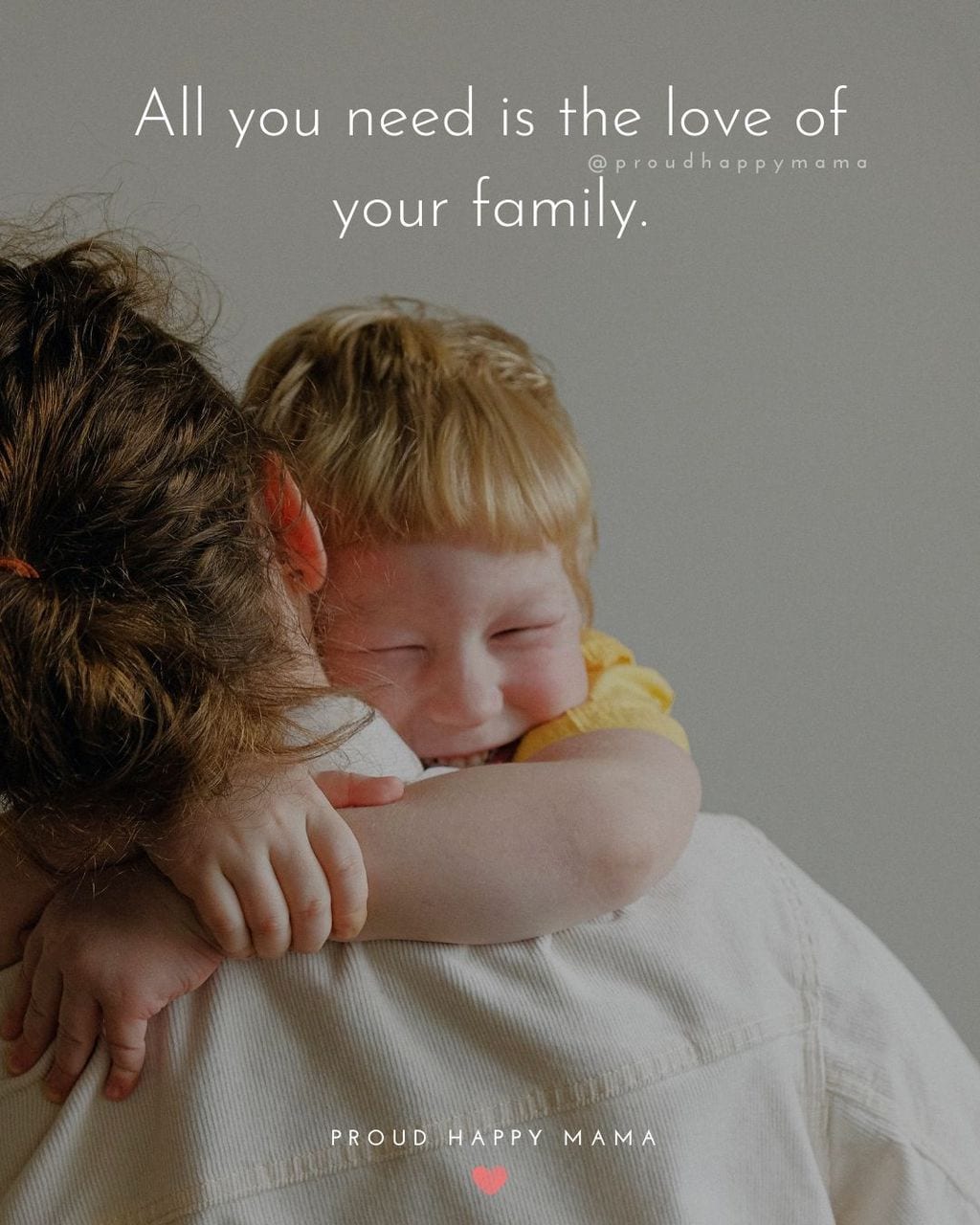 Short Quotes For Family | All you need is the love of your family.