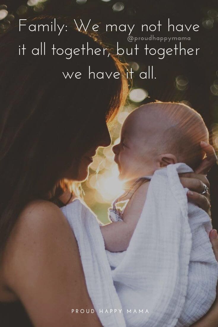 Blessed Family Quotes | Family: We may not have it all together, but together we have it all.