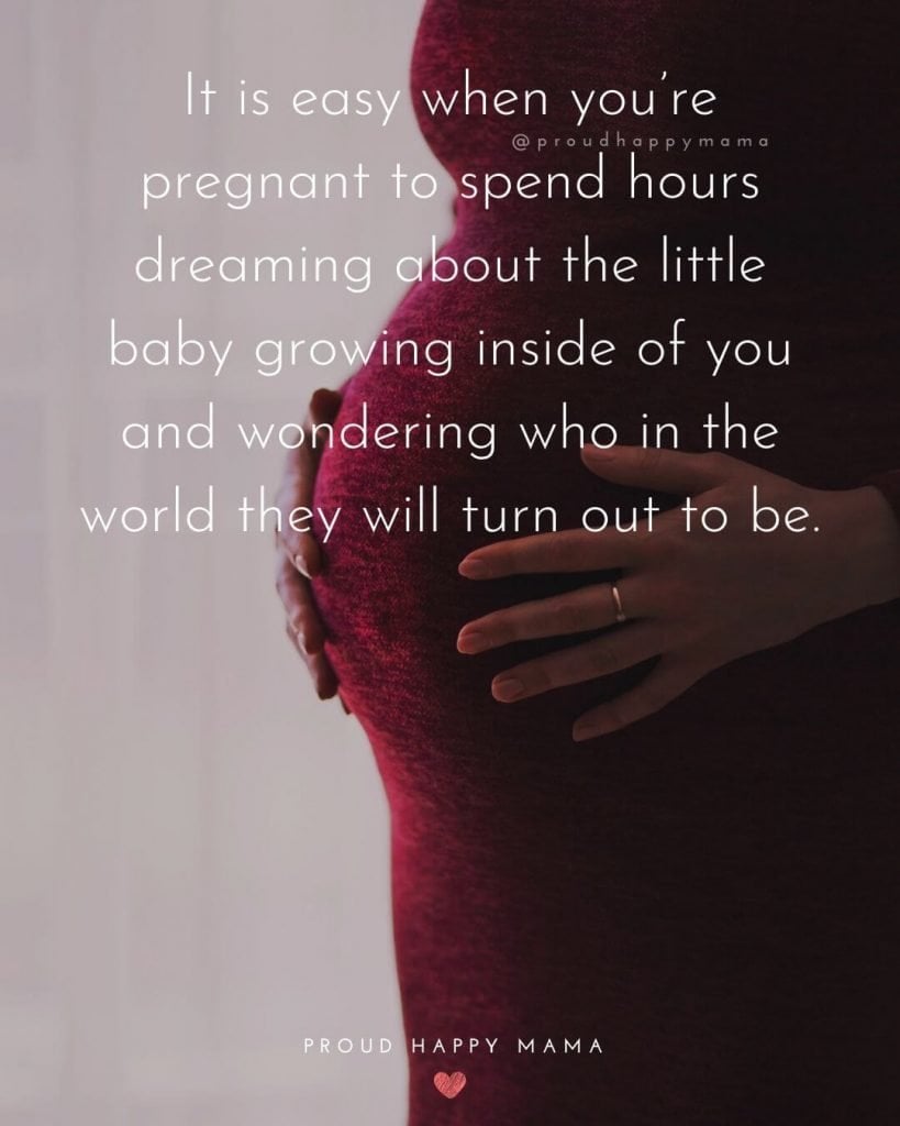 Pregnant Women Quotes -It is easy when you’re pregnant to spend hours dreaming about the little baby growing inside of you and wondering who in the world they will turn out to be.