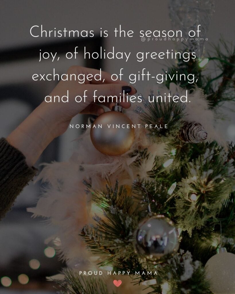 Christmas Family Quotes - Christmas is the season of joy, of holiday greetings exchanged, of gift-giving, 