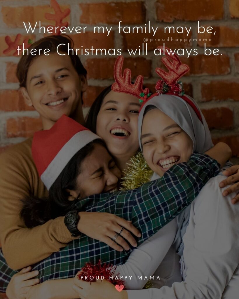 Christmas Family Quotes - Wherever my family may be, there Christmas will always be.