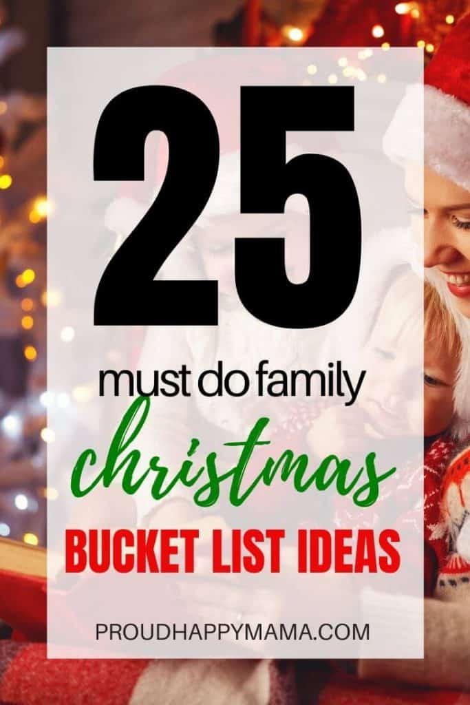 Family Christmas Traditions | 25 Must Do Family Christmas Bucket List Ideas