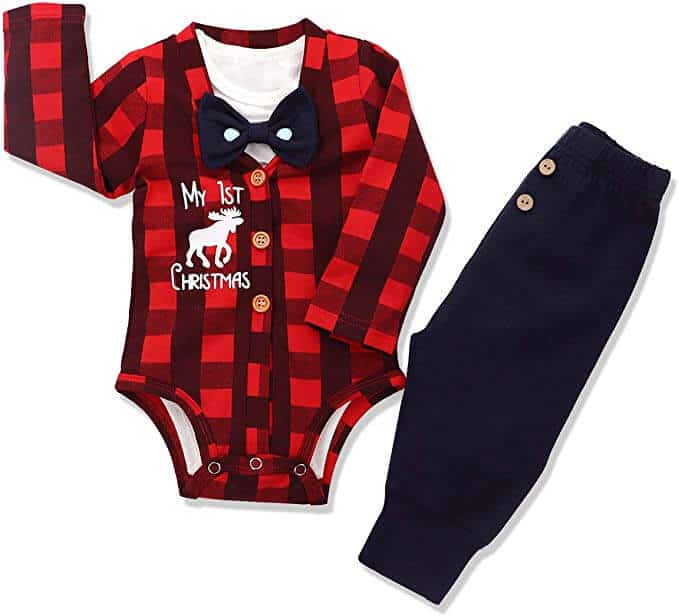 baby boy first xmas outfit