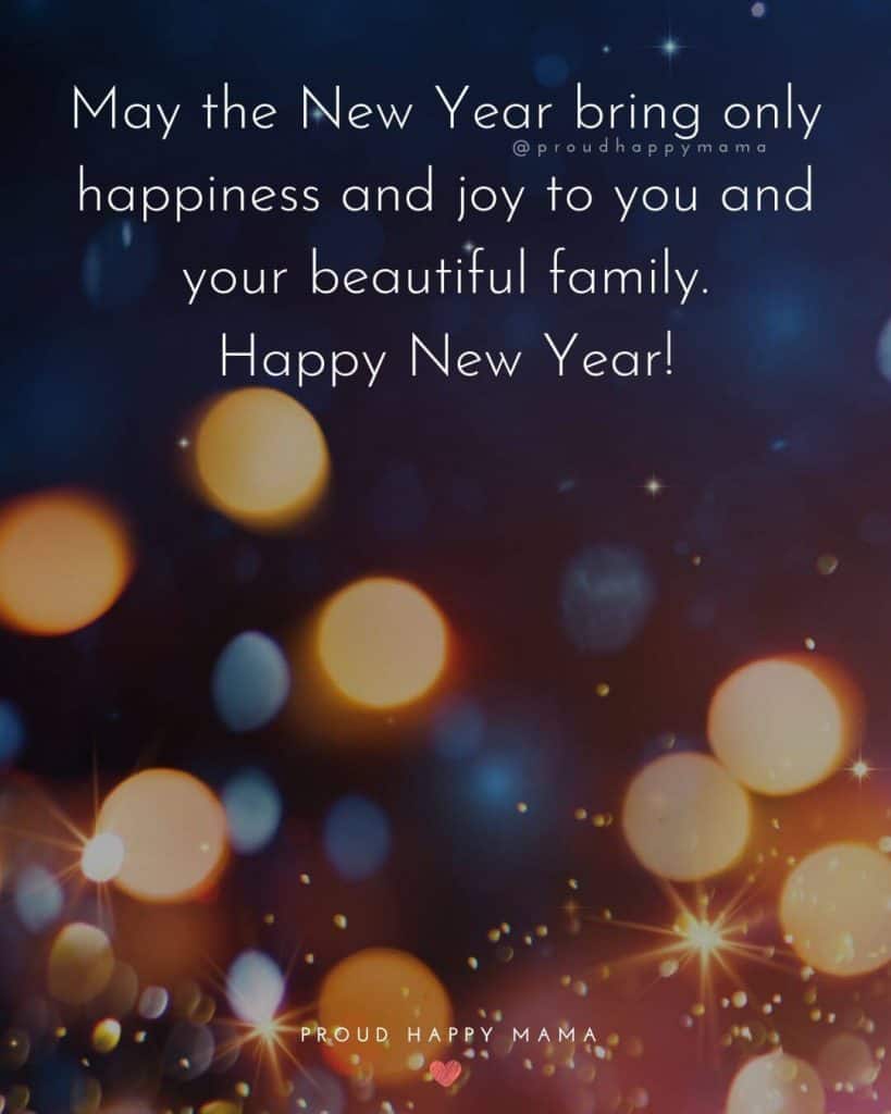Free Happy New Year Images | May the New Year bring only happiness and joy to you and your beautiful family. Happy New Year!