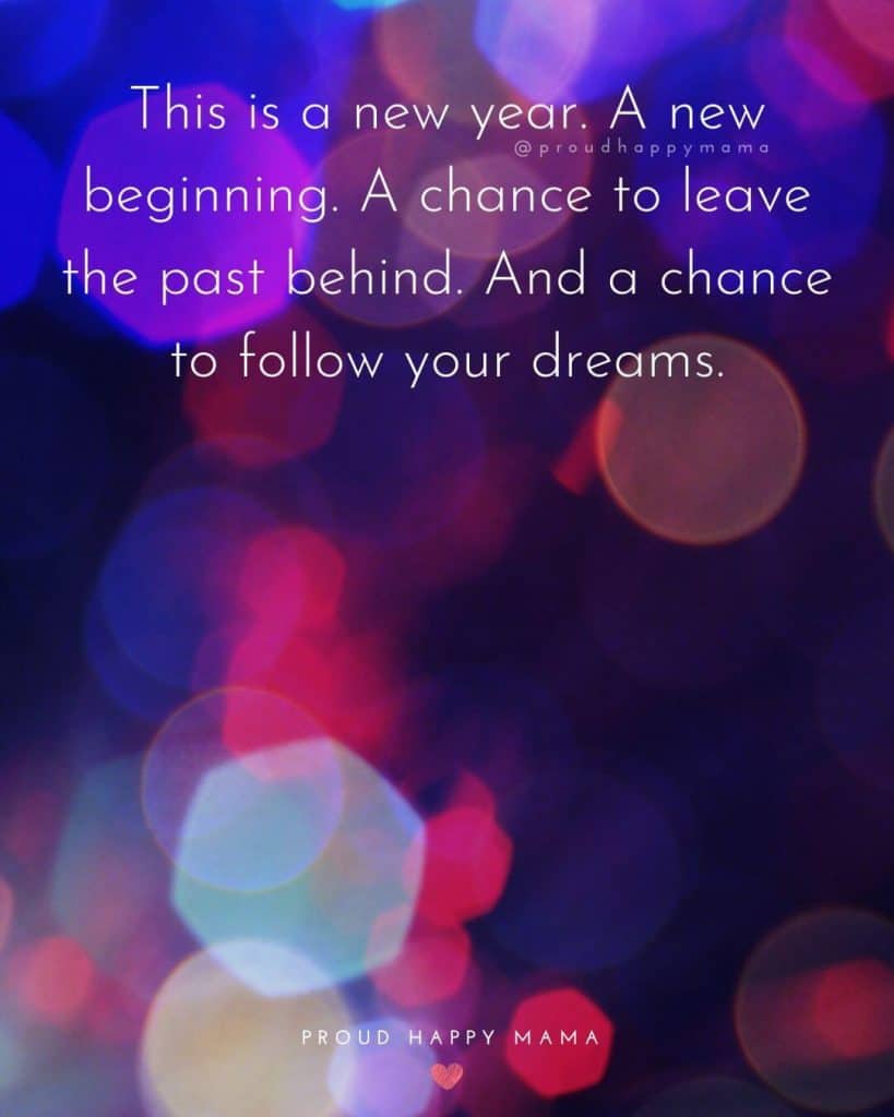 Happy New Year Message For Friends | This is a new year. A new beginning. A chance to leave the past behind. And a chance to follow your dreams.