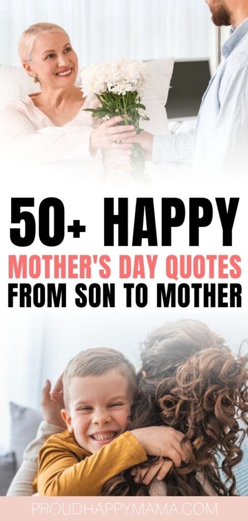 MOTHER DAY QUOTES FROM SON