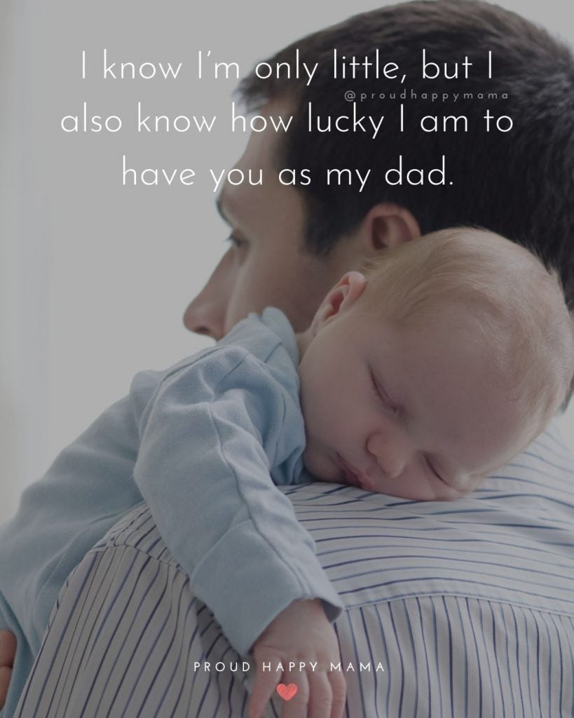 First Fathers Day Poem | I know I’m only little, but I also know how lucky I am to have you as my dad.