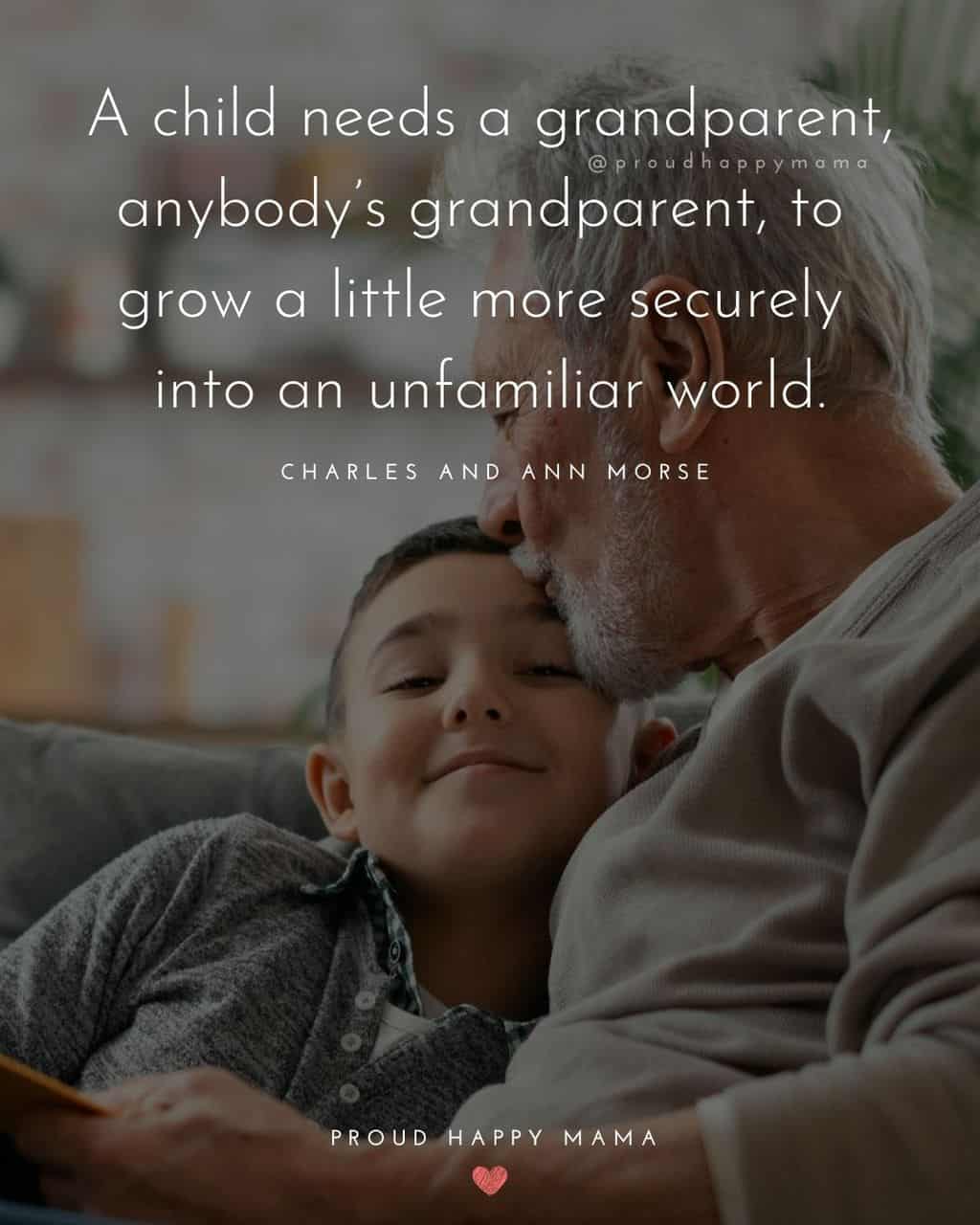 Grandparent Quotes – A child needs a grandparent, anybody’s grandparent, to grow a little more securely into an unfamiliar