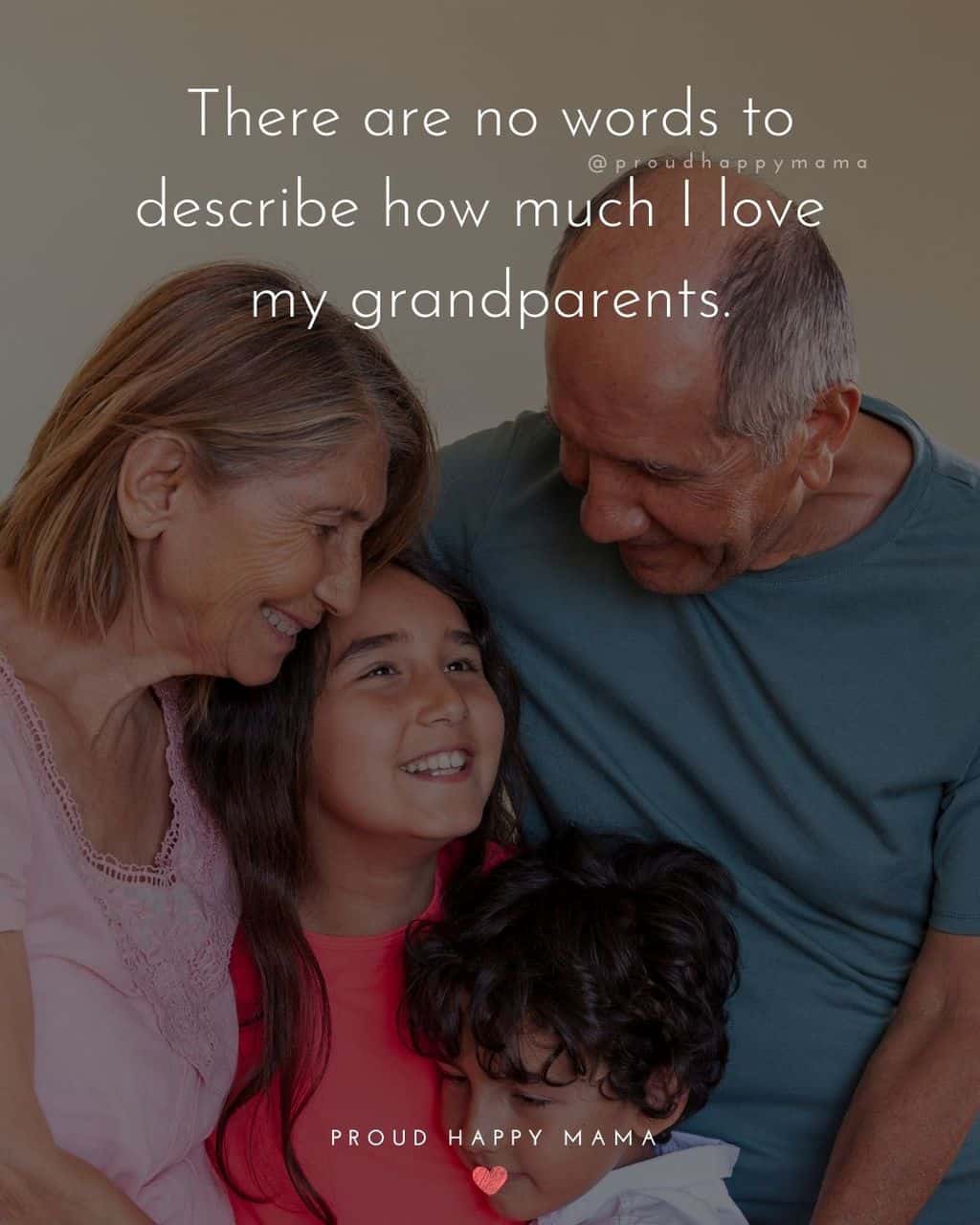 Grandparent Quotes – There are no words to describe how much I love my grandparents.’