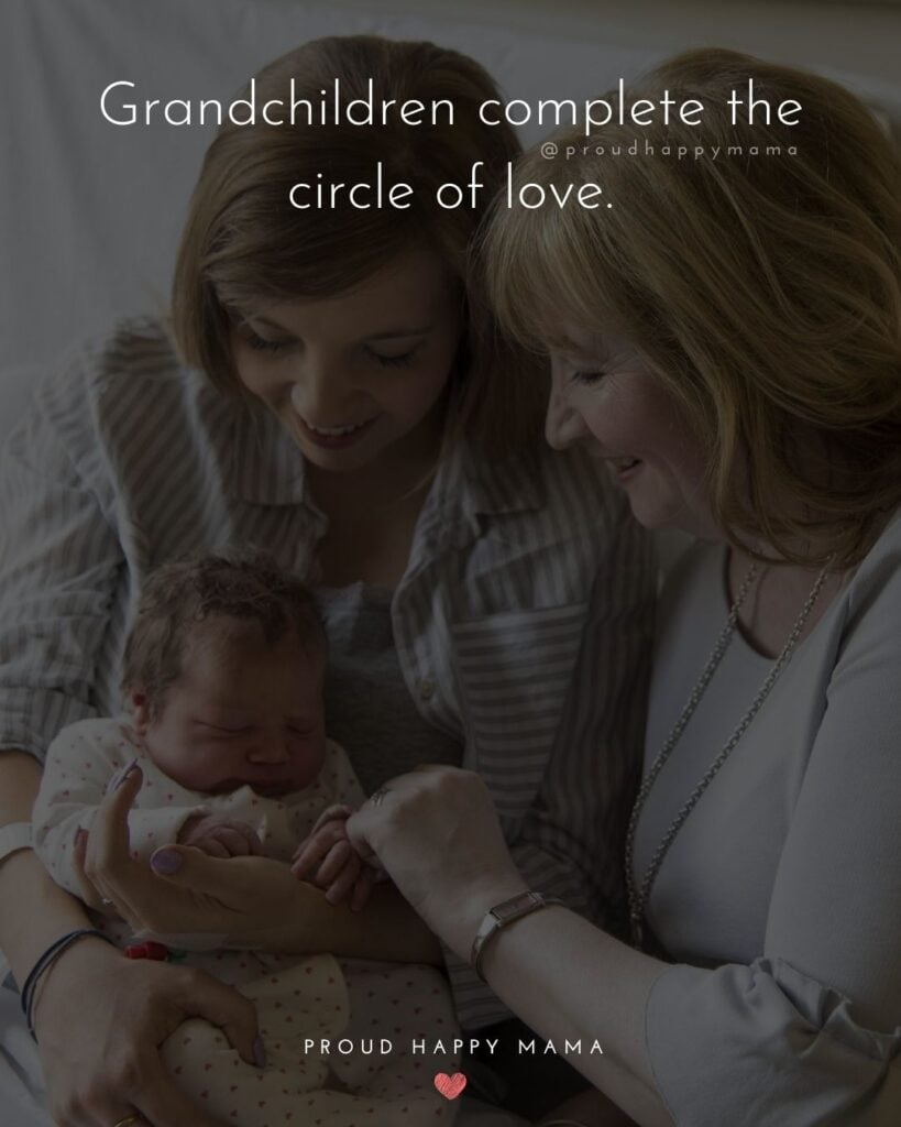 Mothers Day Quotes For Grandma | Grandchildren complete the circle of love.