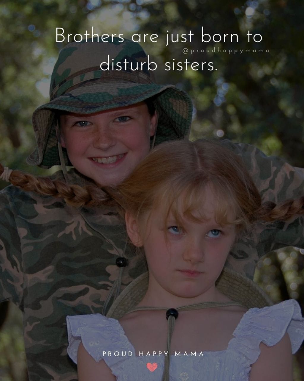 Sister Quotes - Brothers are just born to disturb sisters