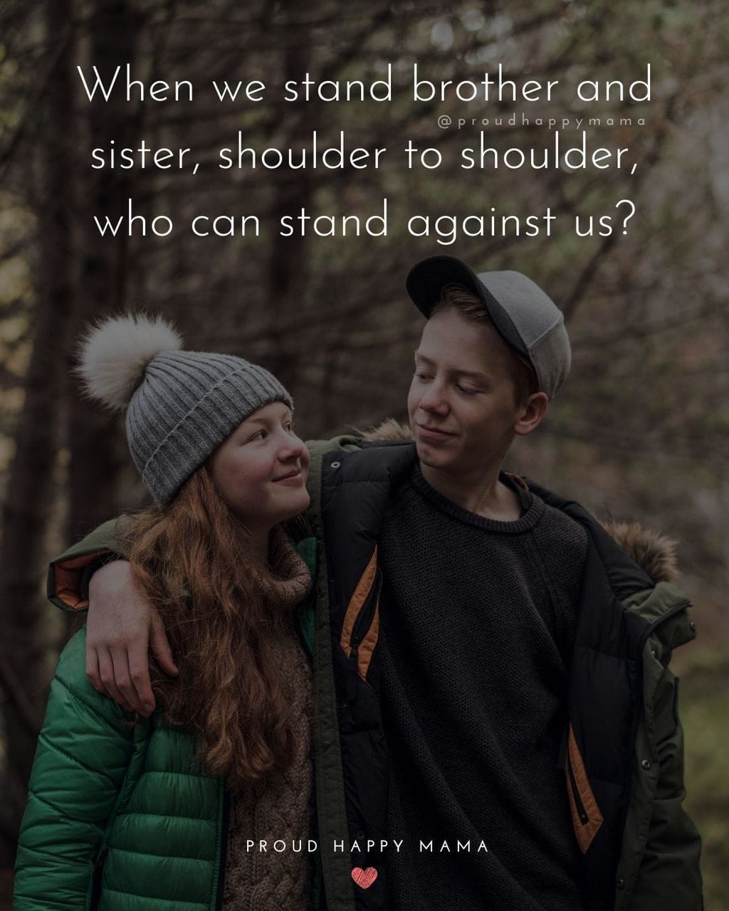 Sister Quotes - When we stand brother and sister, shoulder to shoulder, who can stand against us
