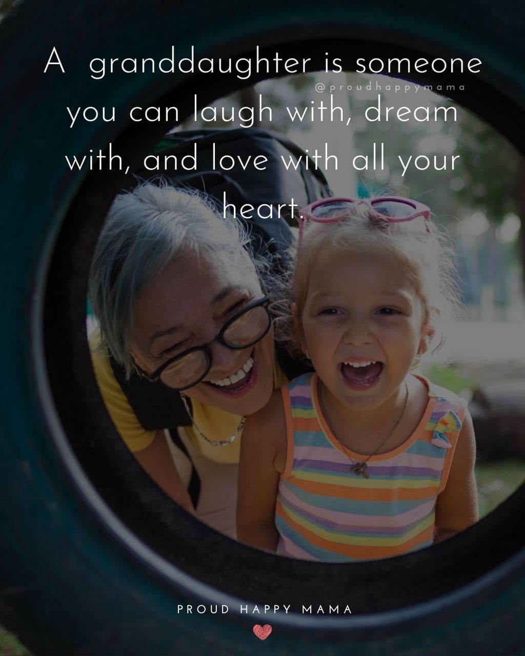 Granddaughter Quotes - A granddaughter is someone you can laugh with, dream with, and love with all your heart.
