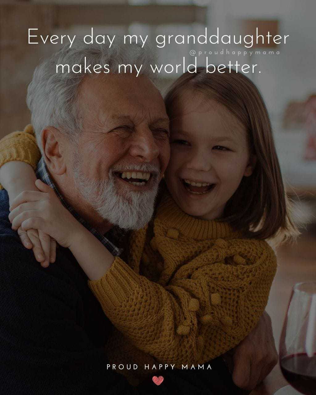 Granddaughter Quotes - Every day my granddaughter makes my world better.’