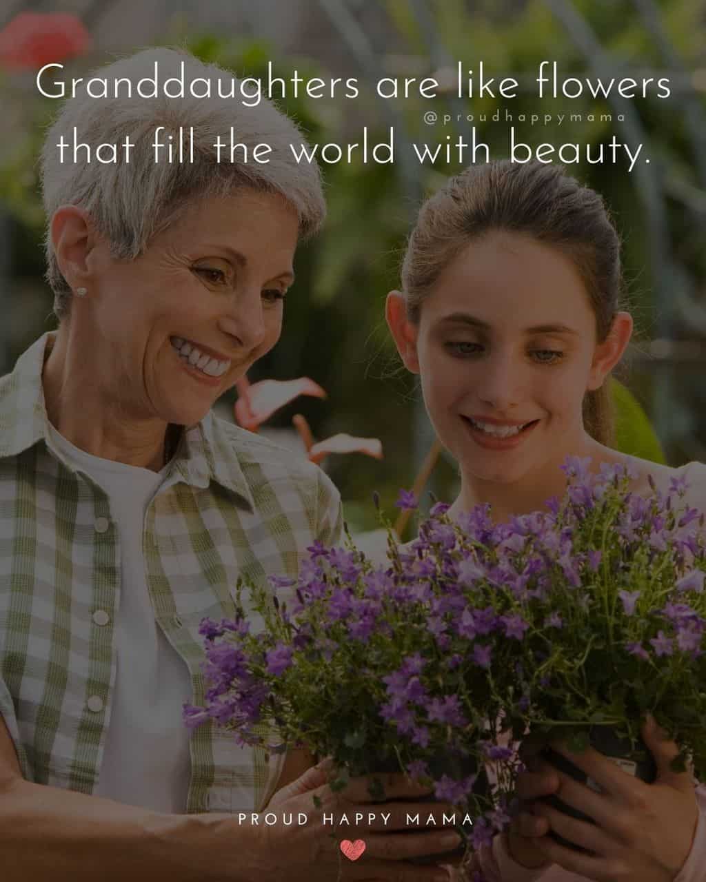 Granddaughter Quotes - Granddaughters are like flowers that fill the world with beauty.’