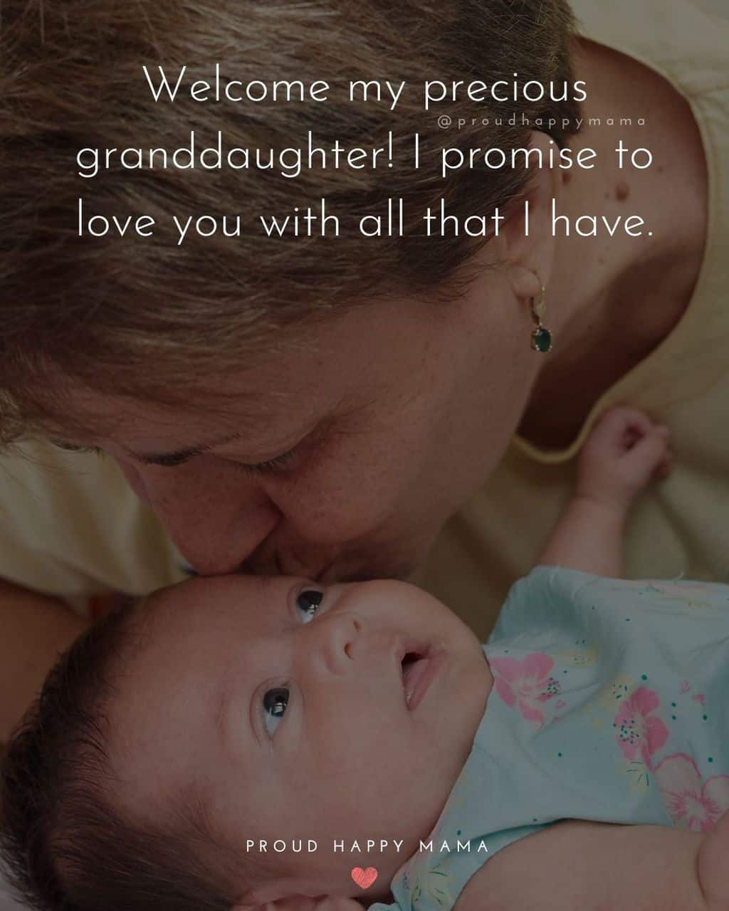 Granddaughter Quotes - Welcome my precious granddaughter! I promise to love you with all that I have.’