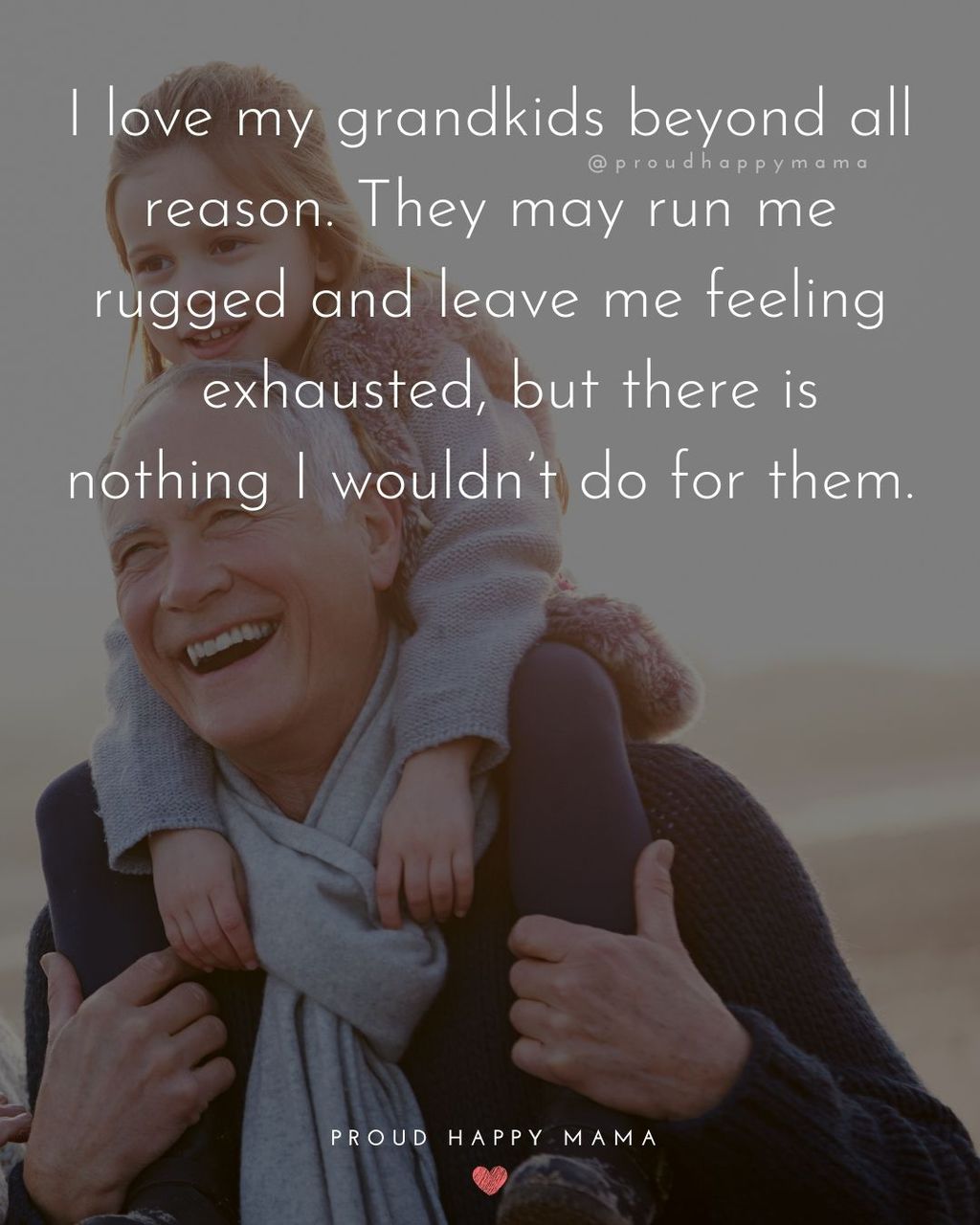 Quotes for Grandchildren - I love my grandkids beyond all reason. They may run me rugged and leave me feeling exhausted, but there is nothing I wouldn’t do for them.