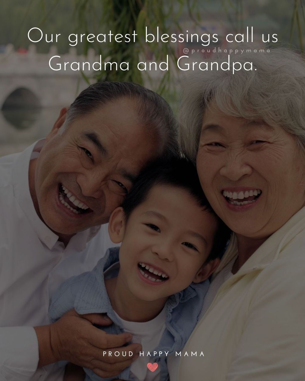 Quotes for Grandchildren - Our greatest blessings call us Grandma and Grandpa.