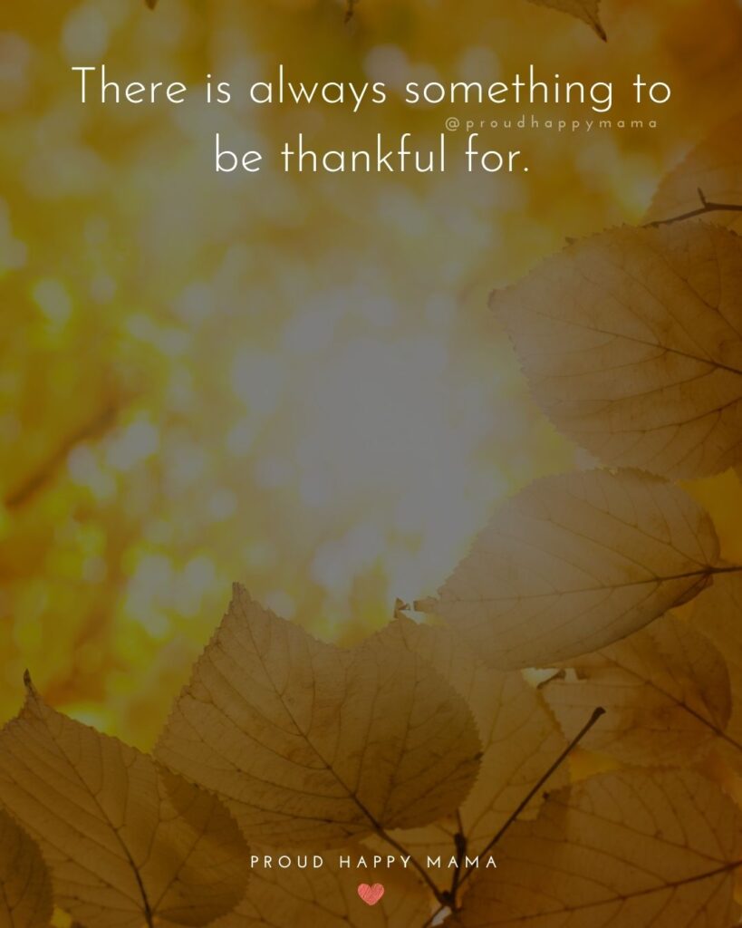 Thanksgiving Quotes - There is always something to be thankful for.