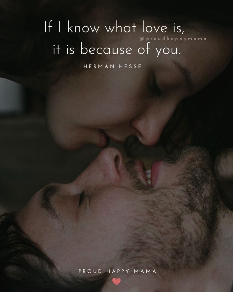 Wife Quotes - If I know what love is, it is because of you. – Herman Hesse