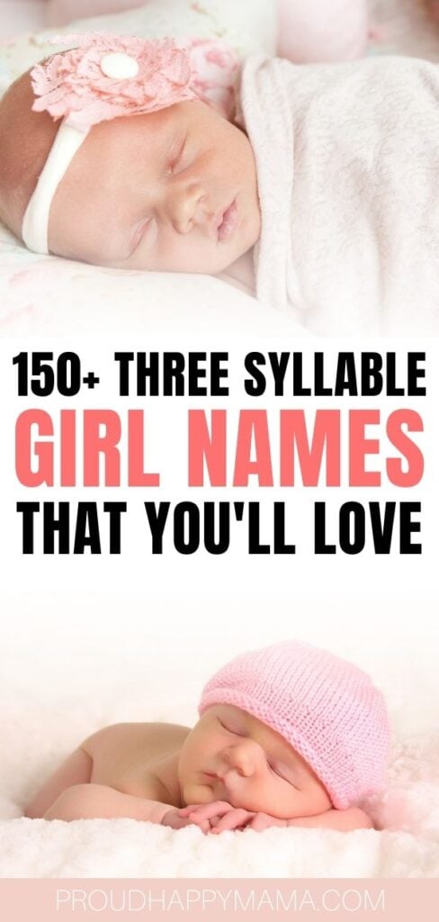 Best 3 Syllable Girl Names