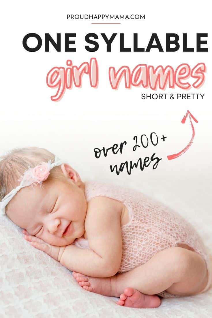 200+ One Syllable Girl Names (pretty & Unique)