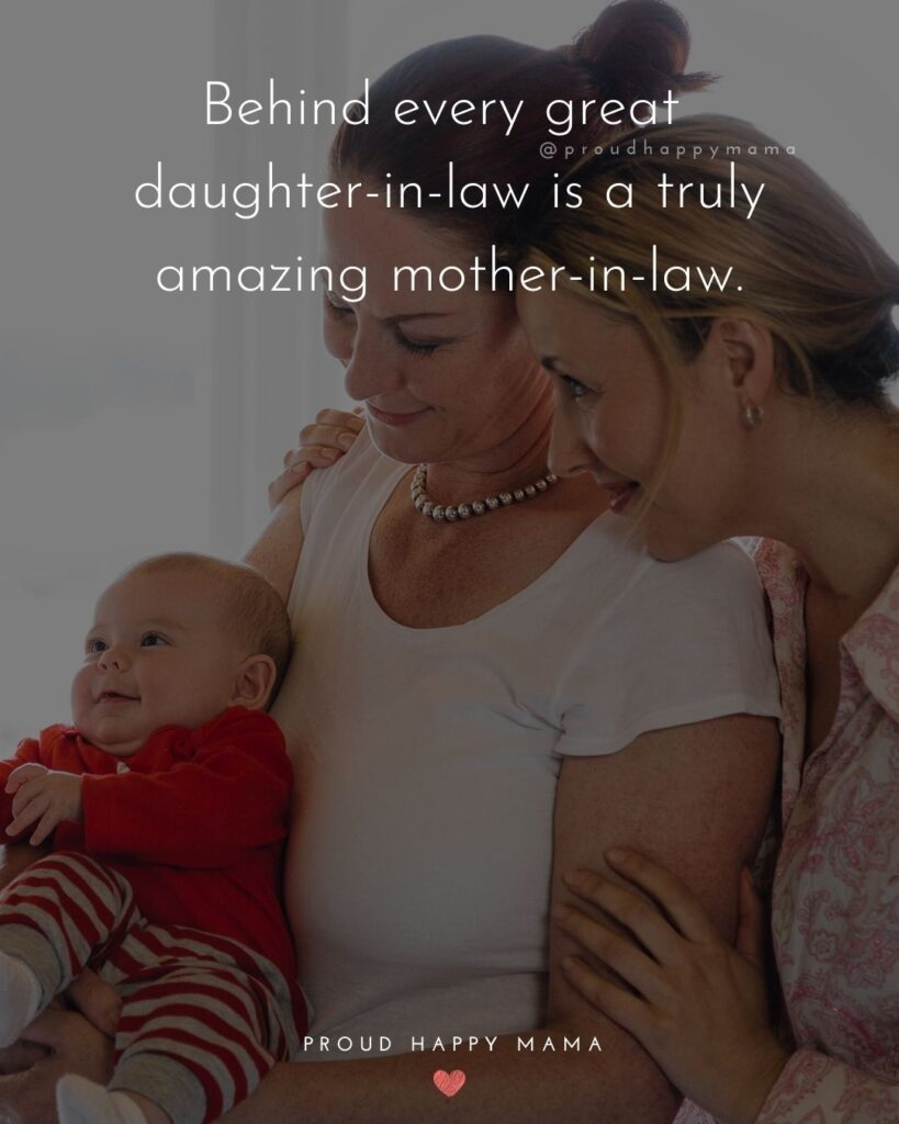 Daughter In Law Quotes - Behind every great daughter in law is a truly amazing mother in law.’