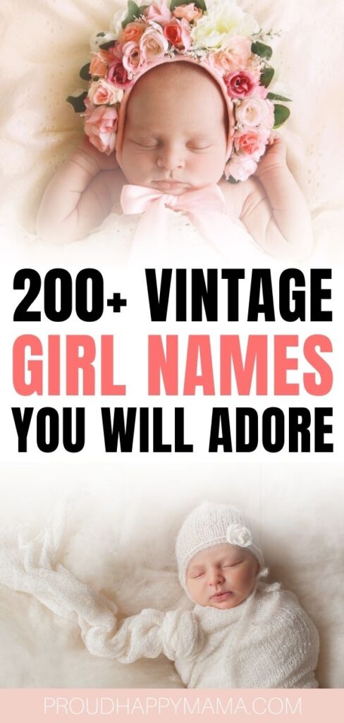 Elegant Vintage Girl Names