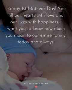 50 Happy First Mother's Day Quotes For New Moms (+ Images)