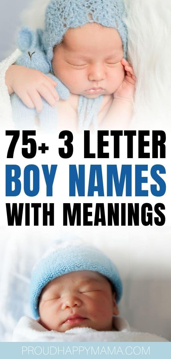 75+ 3 Letter Boy Names With Meanings (Cool & Cute)