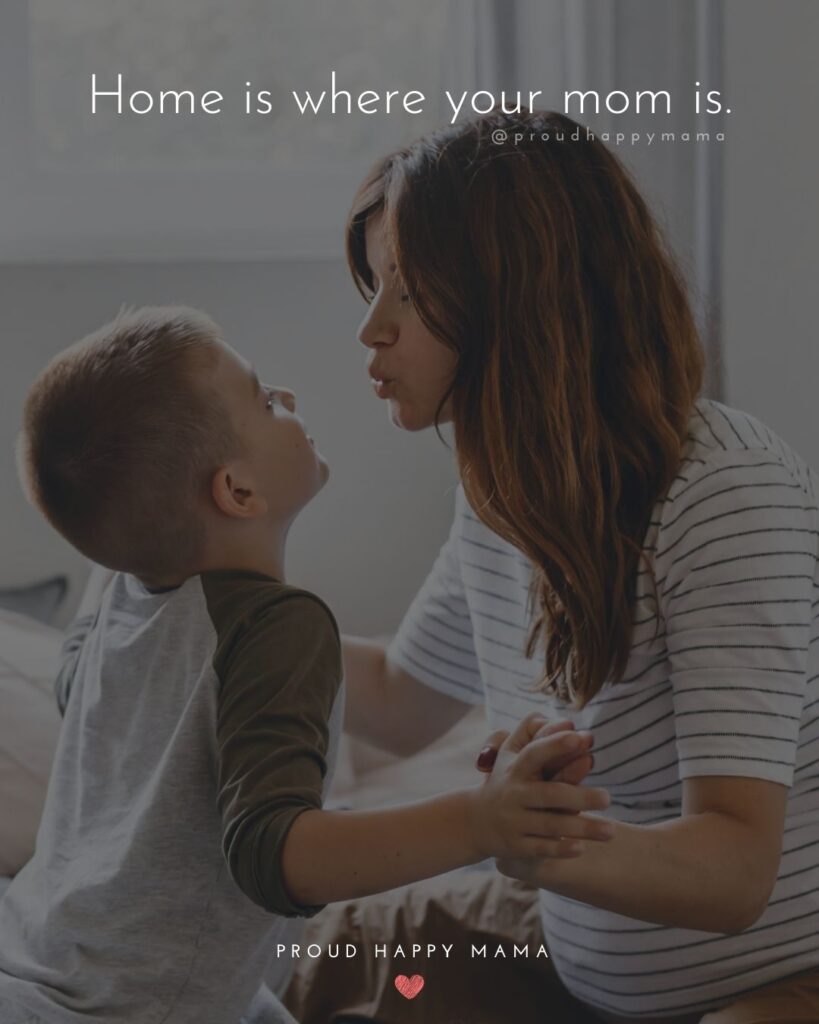 Mother Quotes - Home is where your mom is.’