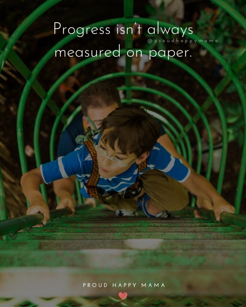 Inspirational Quotes For Kids - Progress isn’t always measured on paper.’