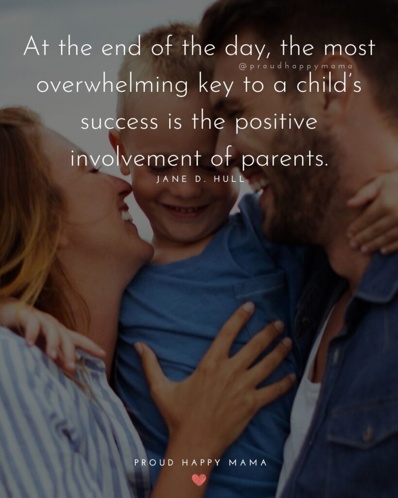 Parents Quotes - At the end of the day, the most overwhelming key to a child’s success is the positive