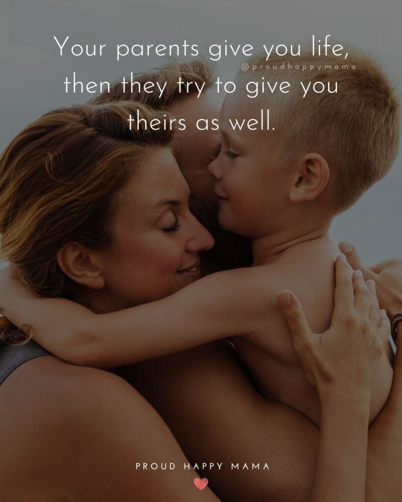 Parents Quotes - Your parents give you life, then they try to give you theirs as well.’