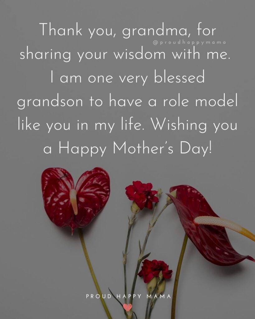 happy mothers day grandma message