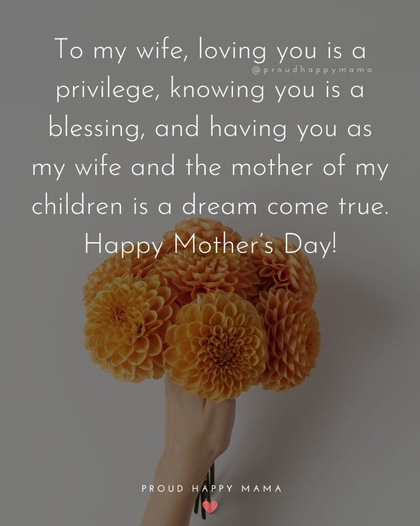 mothers day message for wife