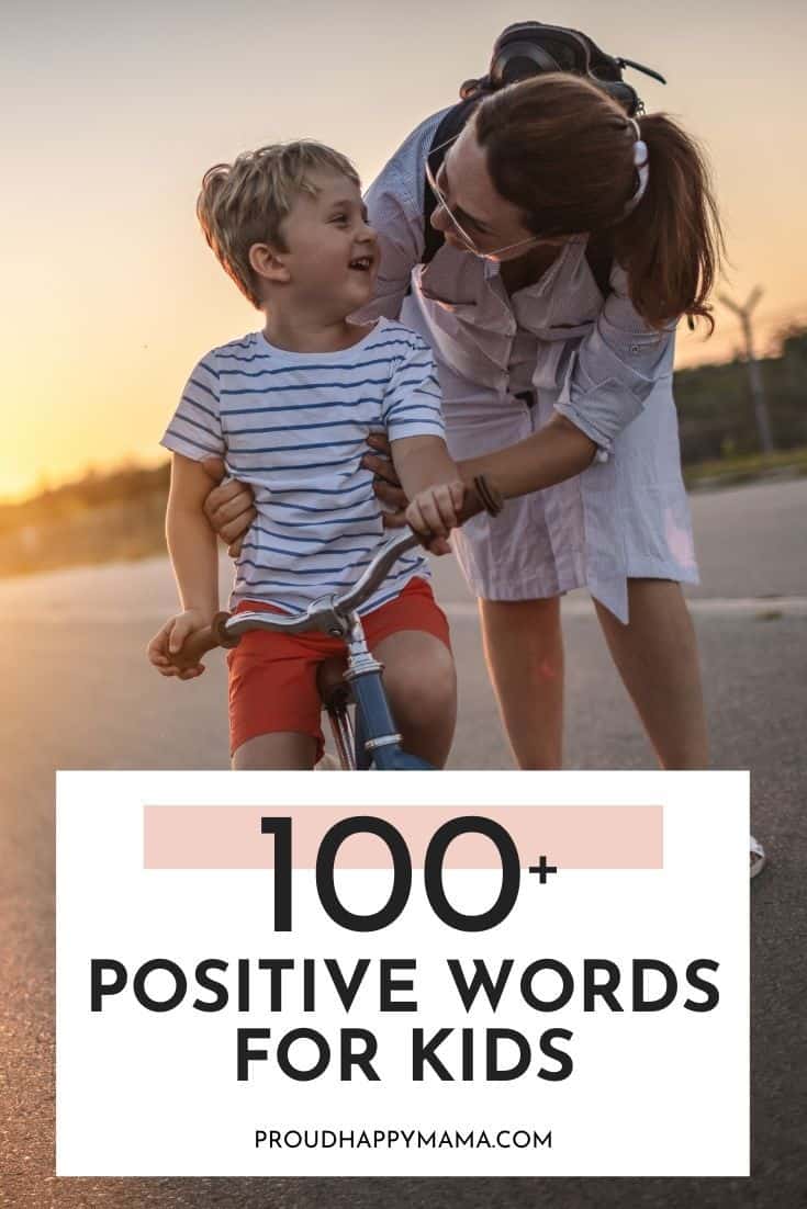 100 Positive Words Of Encouragement For Kids With Printable