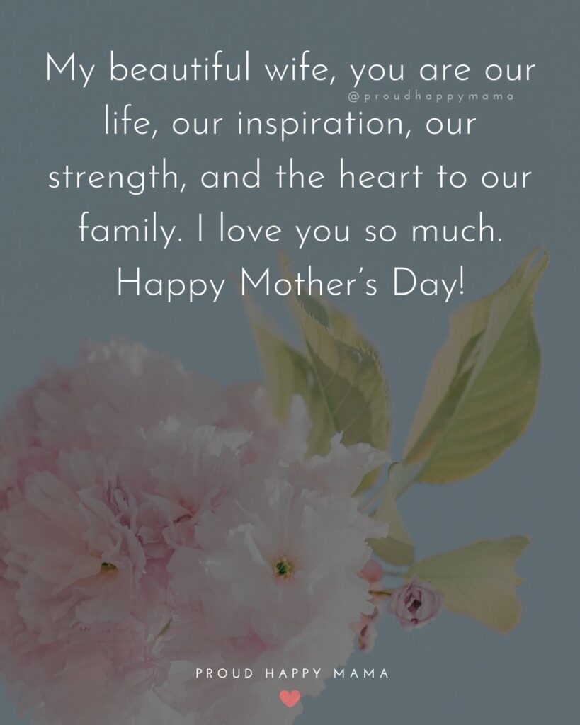 wife mothers day message