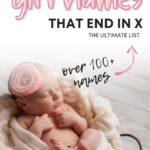 Baby Girl Names That End In X