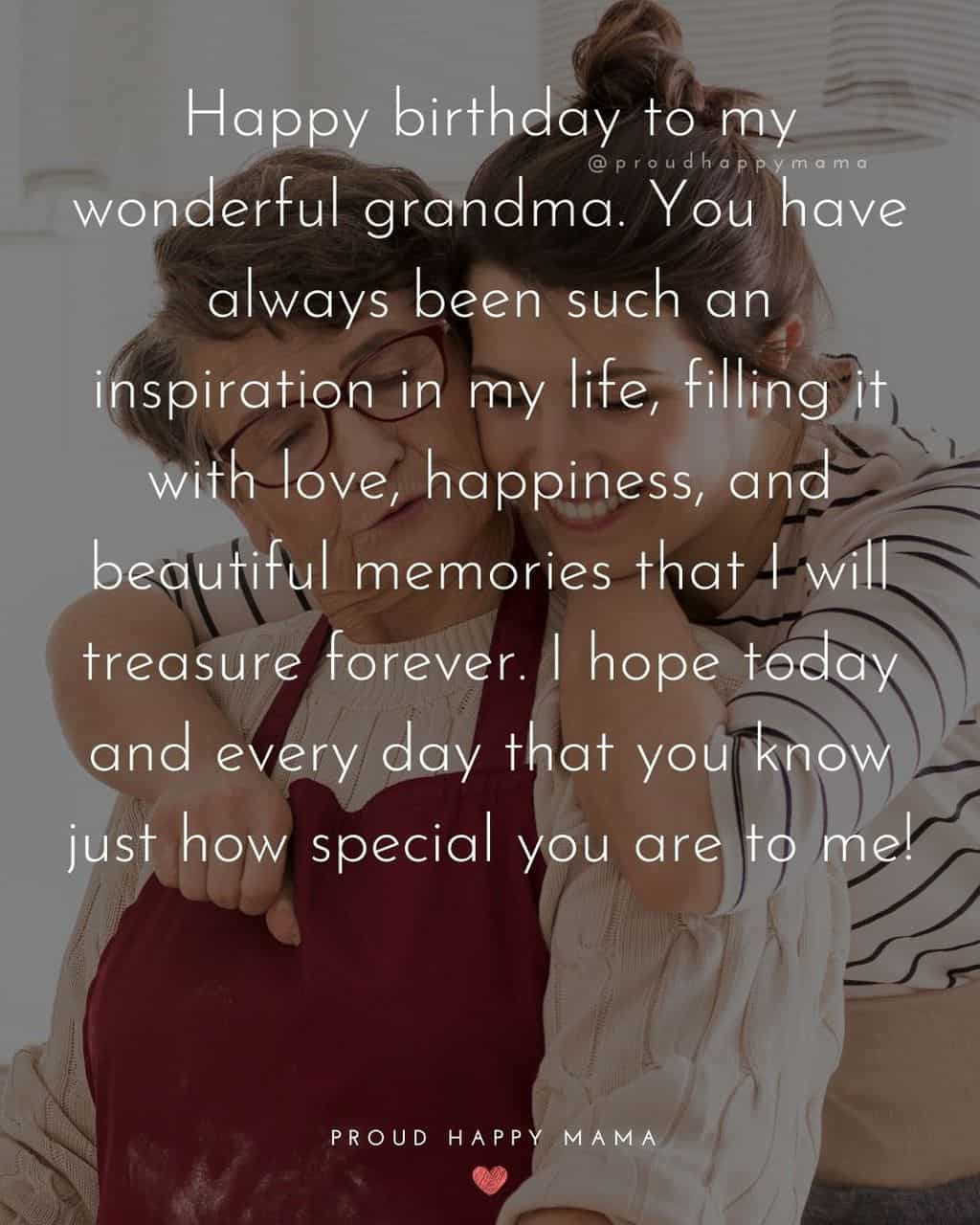 Happy Birthday Grandma Quotes - Happy birthday to my wonderful grandma.