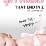 Unique Baby Girl Names That Ending in Z