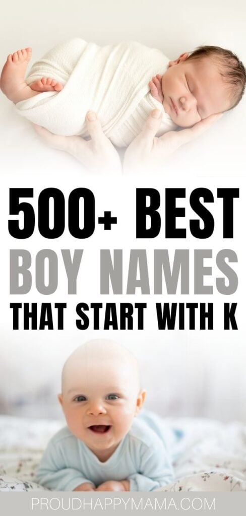 Baby Boy Names That Start With K