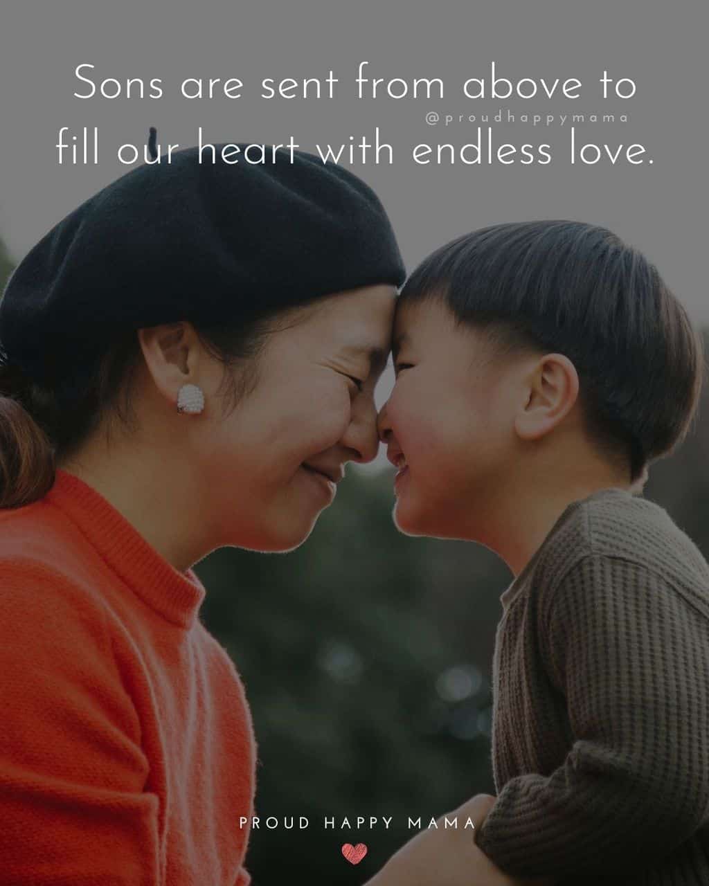 Son Quotes - Sons are sent from above to fill our heart with endless love.’